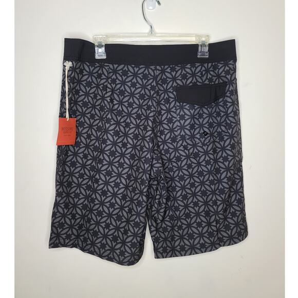 NEW Mossimo Supply Co swim board shorts - black geometric - 32 - Picture 3 of 4
